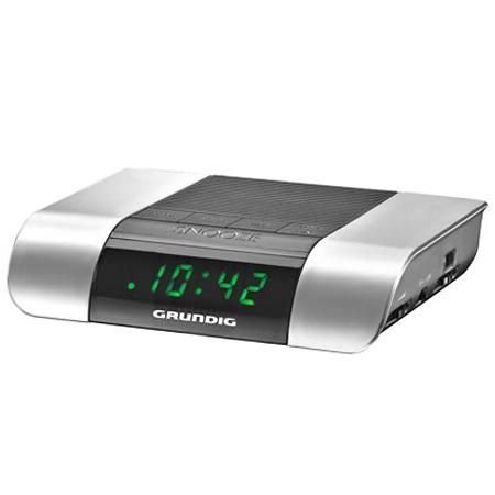 Grundig Sonoclock 360 UKW/MW-Uhrenradio schwarz/silber