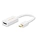 4K Mini DisplayPort to HDMI Adapter CableCreation Mini DP(Thunderbolt Port Compatible) to HDMI AV HDTV Male to Female Adaptor for Mac Book Imac, White Color