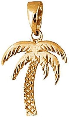Collier pendentif palmier or Clearance