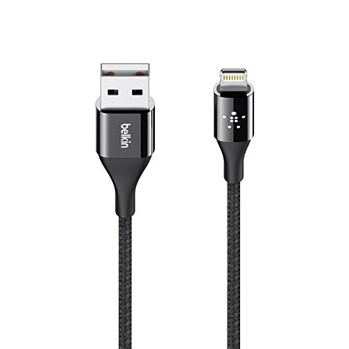 Belkin MIXIT DuraTek Lightning to USB Cable - MFi-Certified iPhone Charging Cable, 4 Feet (Black)