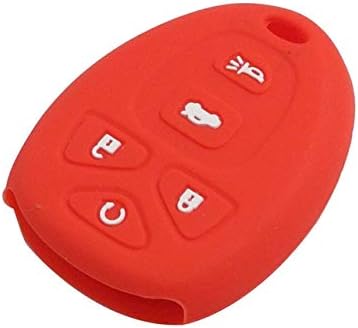 HANO jingyuqin Key Case For G-M-C Buick Enclave LaCrosse rolet Impala Suburban 1500 Pontiac Remote S Key Cover : Red