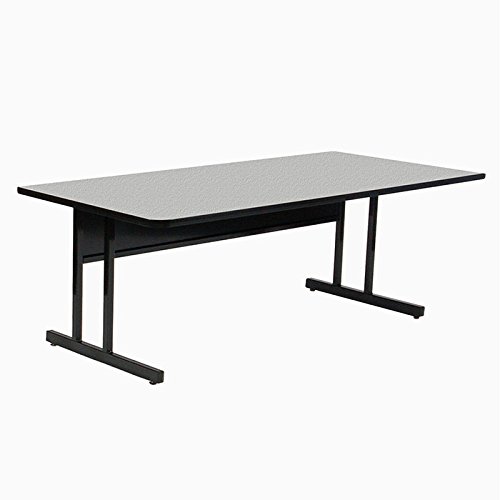 Correll CS2448M School/Office/Computer and Training Table, 26" Keyboard
Height, 24" x 48", Gray Granite Top
