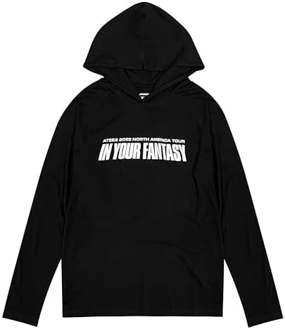 Amazon.com: ATEEZ Hoodie Fellowship Tour Euro Official Mens Black