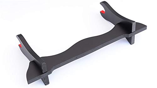 1 Layer 14.8'' Padded Protect Japanese Samurai Sword Katana Wakizashi Tanto Stand Holder Display Rack Support for All Sword (1 Layer) - Thumbnail 5