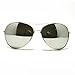 Gold Super Oversized Aviator Sunglasses Unisex Fashion Big Mirror Lens