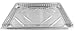 1/2 Size Sheet Cake Aluminum Foil Pan w/Clear Low Dome Lid (Pack of 10 Sets) 17.1 L x 12.3 W x 1.25 D
