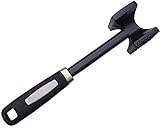 Checkered Chef Meat Tenderizer. Best Hammer/Mallet Tool/Pounder For Tenderizing Steak,Beef And Poultry. Solid Metal Construction With Rubber Comfort Grip Handle. 100% Dishwasher Safe.