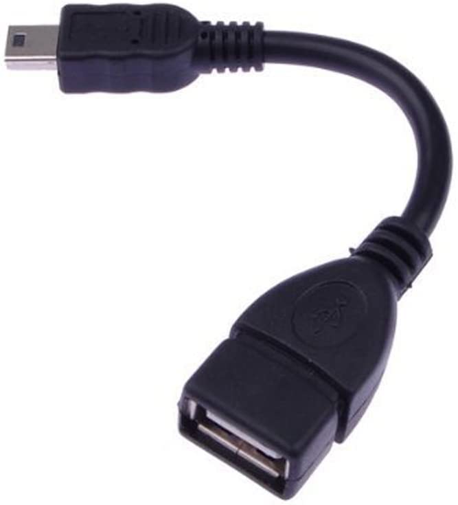 iSeventy9 USB Host Cable mini B 5 pin male to USB A female OTG-Black