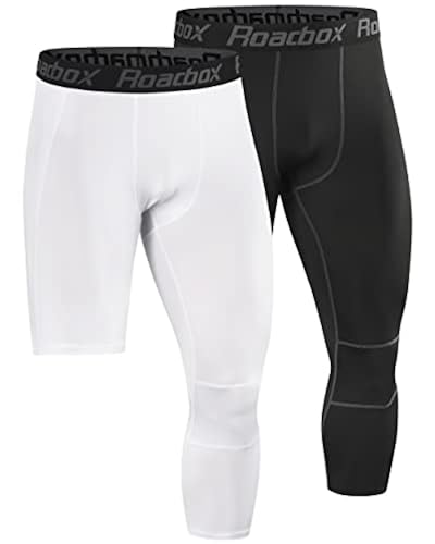 Roadbox Pack Men's Cycling Compression Pants 3/4 One Leg
