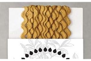 ORGANIC COTTON PLUS Organic Cotton Naturally Dyed Rickrack - 4 mm - Ochre