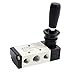 5 Way Pneumatic Air Hand Lever Valve 2 Position Operated Valve Solenoid Valve Port 1/4