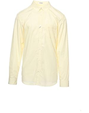 Calvin Klein Men's Light Yellow Micro Striped Button Down Shirt