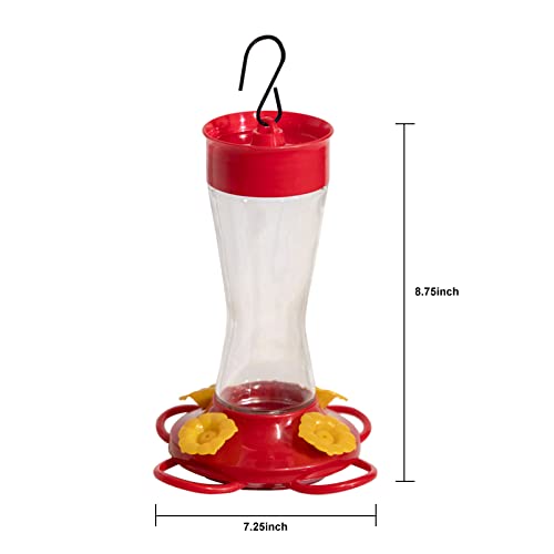 Nature's Rhythm Bird Feeder 4 bee Guard Plastic Yellow Flowers Feeding