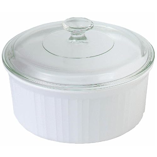 CorningWare French White 1-1/2-Quart Covered Round