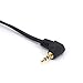 Riipoo 0.2 Meter 3.5mm to RCA Audio Cable, 90 Degree Right Angle 3.5mm TRS (1/8 in) Jack Male to 2 RCA Female Stereo Audio Adapter Y Cable, Converter Cable, Gold-Plated Connector