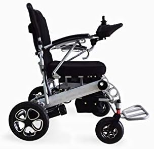Fold Foldable Power Compact Mobility Aid Wheel Chair, Lightweight Folding Carry Electric Wheelchair, Motorized Wheelchair, Powerful Dual Motor Wheelchair, Heavy Duty Power Wheelchair, Holds 330LBS