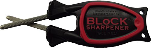 New Style Block Sharpener (Black with Red Anti- Slip Grip)