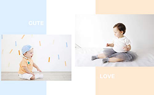 CozyWay Baby Socks Unique Baby Shower Gifts Newborn Present 4 Pairs Anti-skid Quote Funny Socks 0-12 Months