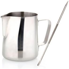 Amazon Co Jp これで ラテアート ができる ピック ステンレス ミルクジャグ 350ml 2点セット ミルクピッチャー デザイン カプチーノ マドラー ピン 針 絵 描く カクテル 道具 カップ Rta52 ホーム キッチン