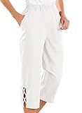 Lattice Hem Capri