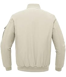 BGOWATU Men's Jacket Windproof Quilted Bomber