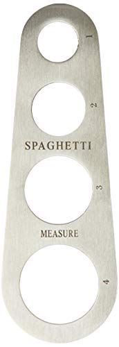 Fackelmann 40913 Taille spaghetti en acier pour 1/2/3/4 portions, 18,5 cm, Sybaris, couleur : argenté, quantité : 1 pièce inoxydable