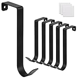 Lindeza Over The Door Hooks, 6 Pack Heavy Duty Door