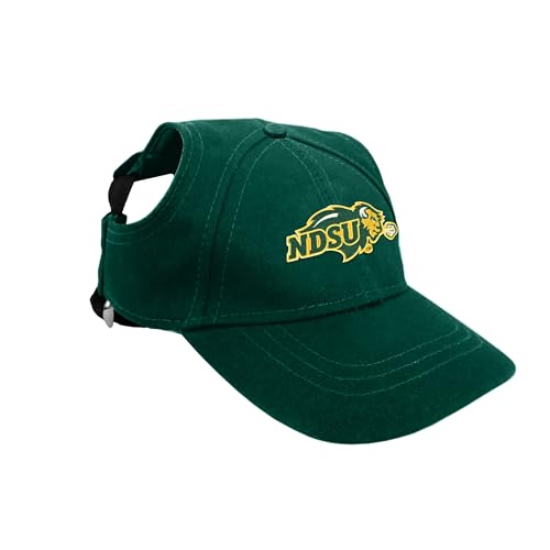Littlearth NCAA North Dakota State Bison Pet Baseball Hat, Team Color, Medium