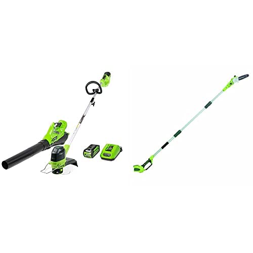 Greenworks GMAX 40V Cordless String Trimmer and Leaf Blower Combo Pack