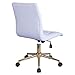 Duhome High Back Diamond Tufted Designer Home Office Task Chair Executive Computer Desk Receptionist Rolling Chair 616A (White)