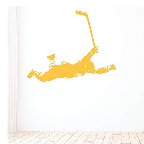 Hockey Wall Decor Vinyl Decal | Bobby Orr, The Flying Goalie Vinyl | Sports Decoration