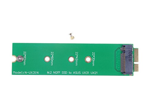 KNACRO B+M KEY SATA M.2 NGFF SSD to 18 Pin SSD Adapter Card for ASUS UX31 UX21
