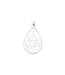 20 Teardrop oval Pendant Trays -Silver Color - 20X30mm - Pendant Blanks Cameo Bezel Settings Photo Jewelry - Deannassupplyshop