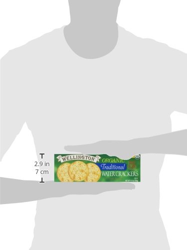 Wellington Organic Traditional Water Crackers, 4.4-Ounces (Pack of 12)