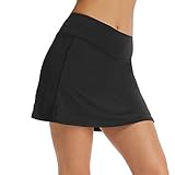 Ultrafun Women Athletic Sports Skort Stretchy Tennis Golf Skirt with Inner Shorts Pocket for Running Fitness Workout
