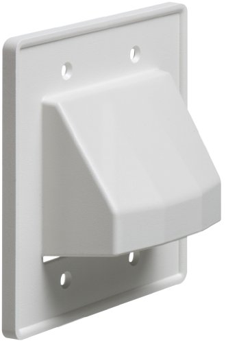 Arlington LVCE2-1 Low Voltage Mounting Bracket with Cable Wall Plate, 2-Gang, 1-Pack