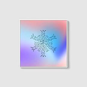Framed Canvas Wall Art for Living Room, Bedroom Snowflake Theme Canvas Prints for Home Decoration Ready to Hang - 16x16 inches