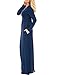 InStylish Women's Long Sleeve Causal Plain Loose Maxi Dress with Pocket