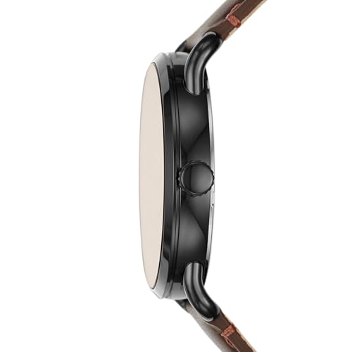 Fossil Men's Copeland Quartz Stainless Steel and Leather Three-Hand Watch