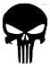 Woodburns Stencil Shop Pack of 3 Punisher Skull Stencils Made from 4 Ply Mat Board 16x20, 11x14 and 8x10