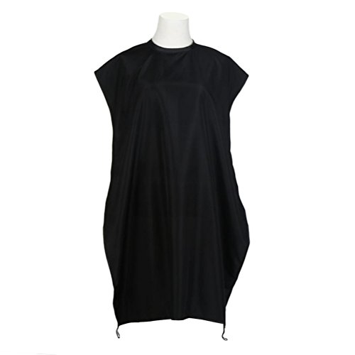 Elaco New The Beard Bib Apron Facial Hair Trimmings Catcher Cape Sink Home Salon Tool 130x82cm (Black)