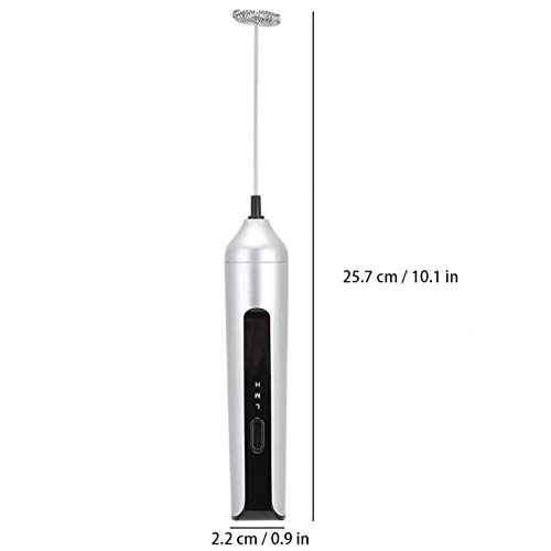 Handheld elektrische Milchaufschäumer, USB-Aufladung Eggbeater Milchaufschäumer Drei-Gang-Einstellmixer Mixer… – Bild 8