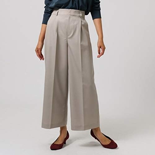 Amazon アンタイトル Untitled ツイルセンタープレスワイドパンツ ライトグレー 011 03 パンツ 通販