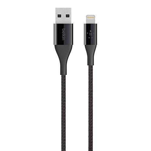 Belkin MIXIT Duratek Kevlar Lightning to USB Cable, Apple Certified, 4 Feet (Black)