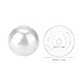 PH PandaHall 4mm Glass Pearl Beads, 1000pcs White Tiny Satin Luster Pearl Beads Round Loose Spacer Beads for Earring Bracelet Necklace Waist Chain Making, White