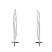 Spectrum Diversified Pair of Large Over-The-Shelf Dividers, Set of 2 Closet Shelf Dividers for Linen Closet & Wardrobe, Pair of Shelf Dividers, Closet Organizers & Storage Straightener, Chrome (77170)
