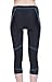 4ucycling Women's ¾ Cycling Tight Pants, Black & Blue Line, XL