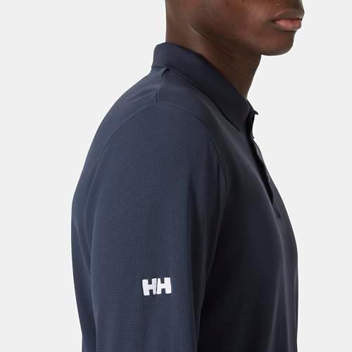 Men's Crewline LS Polo, Navy, L