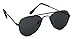 Baby Boy Girl Classic Aviator Style Retro Metal Sunglasses (Gun Metal/Black Lens 0-9 Months)