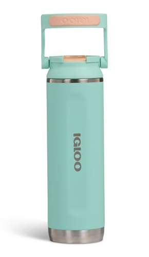 IGLOO Thermoflasche Sipper 20 – isolierte Edelstahl Trinkflasche 0,6 L, auslaufsicher, doppelwandig, ideal für Schule, Büro, Sport, Outdoor – robuste wiederverwendbare Flasche 2